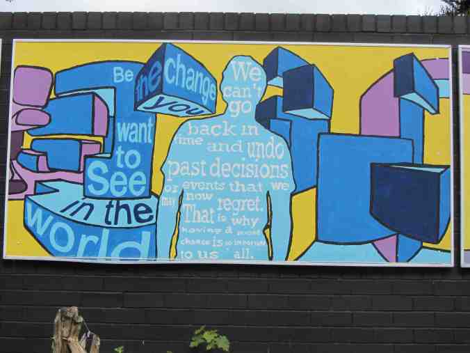 Reddish South, Gtr Manchester - detail from station mural